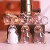 Small Ornaments Cat Fur Storage Pendant Transparent Container Cute Cat Shaped Creative Keychain Handmade Design DIY Accessories