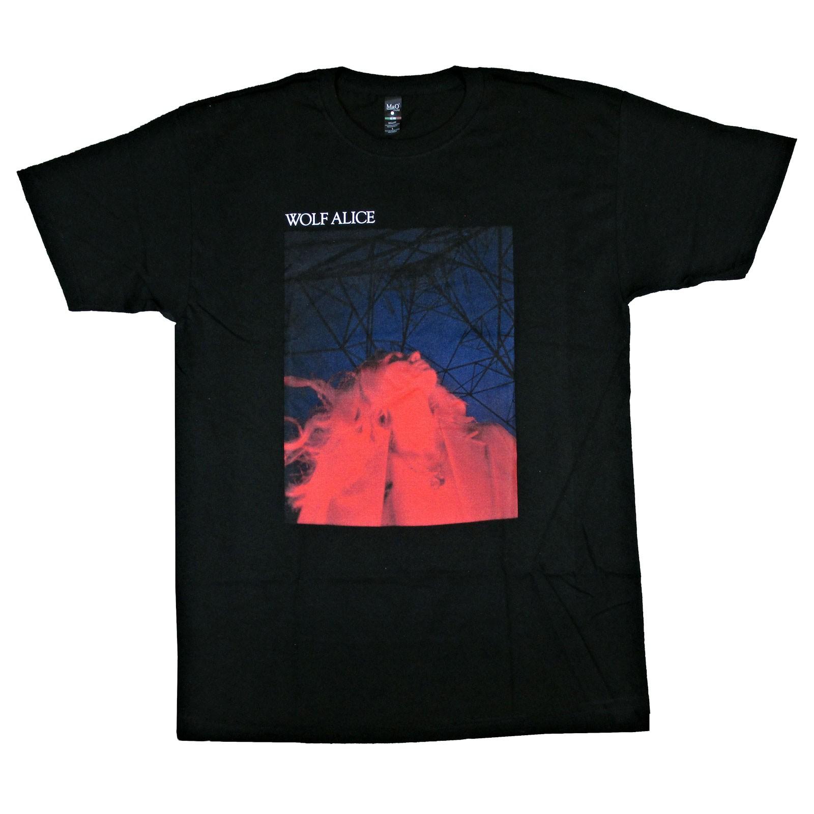 Men s Wolf Alice Glowing Face T-shirt Small Black 4XL
