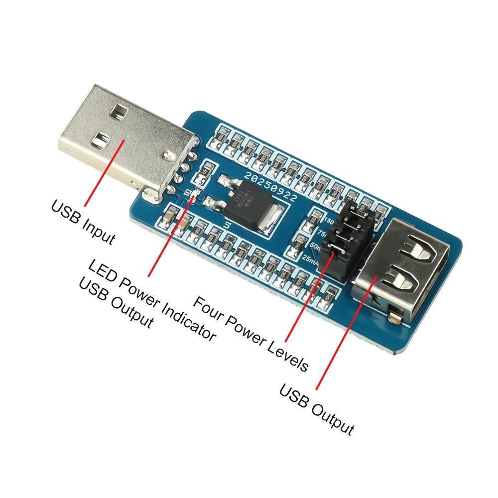 USB A Powerbank Virtuelle Last Anti-Abschaltmodul Ladeschutzwerkzeug/DC5V Stromversorgungserweiterung USB Stromverteilermodul