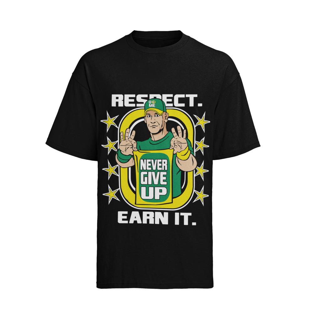John Cena Wrestler Never Give Up T-Shirt Herren