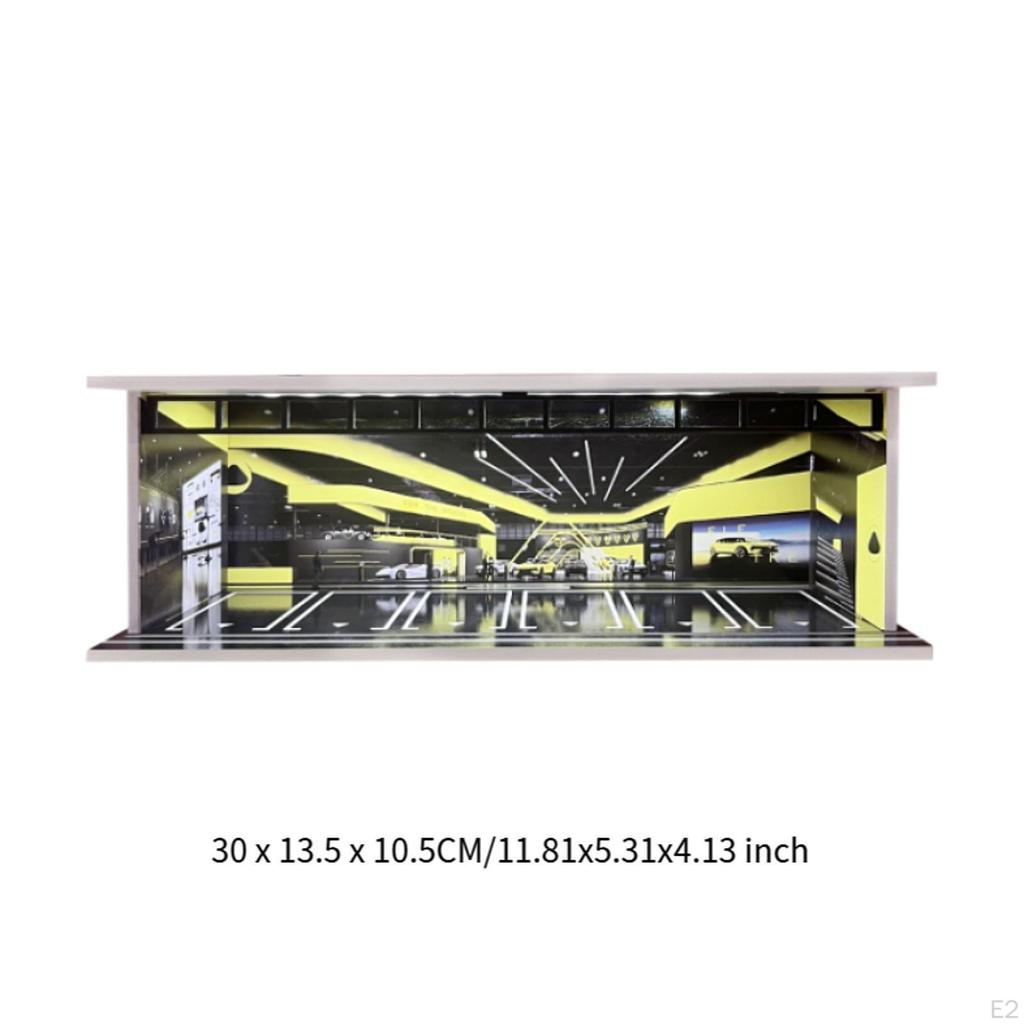 1/64 Car Model Display Case, Alloy Vehicle Collection Protection