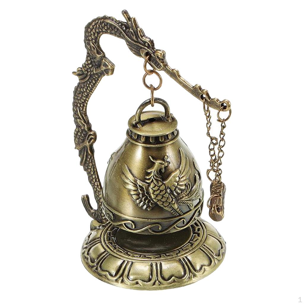 Fengshui Bell Blessing for Home Garden Desk Decor Length 7cm/2.76 Width Inch 12cm/4.72