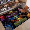 Custom Name Text Crystal Velvet Rug,Teenage Mutant Ninja Turtles Soft Plush Decorative Non Slip Floor Carpet