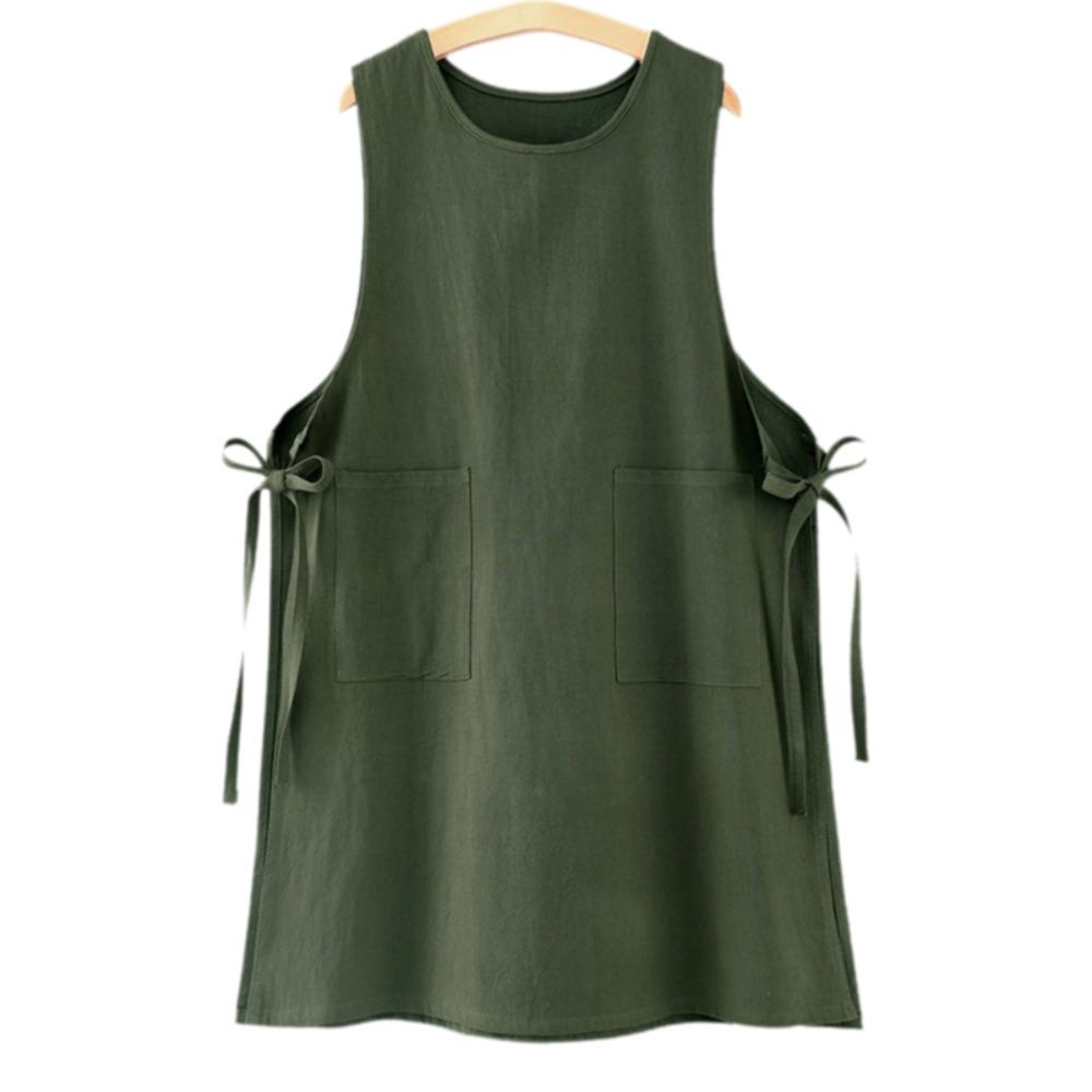 Șorț de Bucătărie Rezistent la Pete Bumbac Haine de Lucru pentru Copt Haine de Studio Haine de Gătit Salon