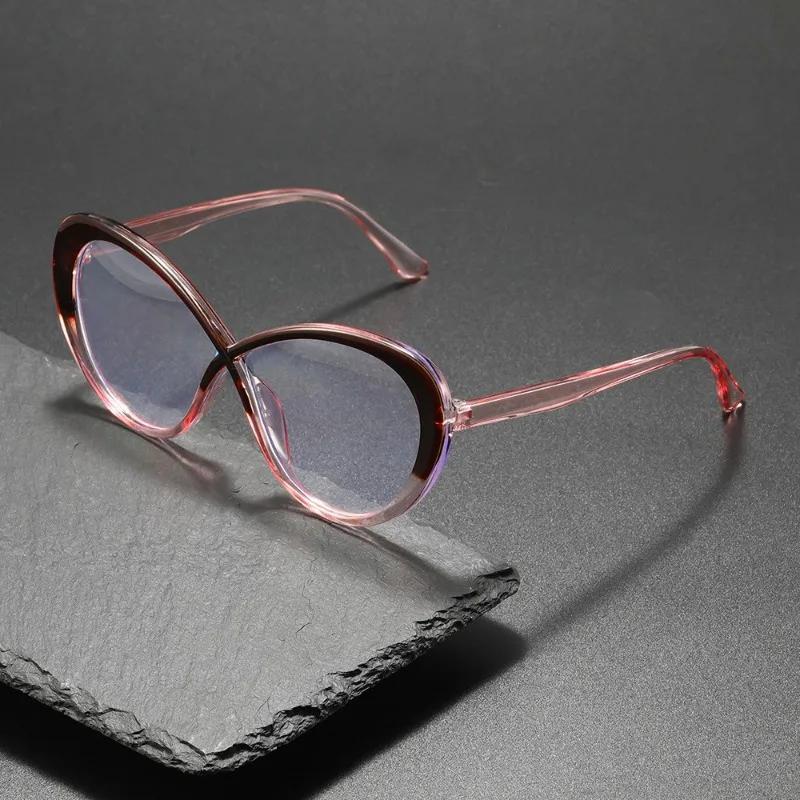 3 Pairs Anti Blue Light Glasses Retro Cat Eye Frame Trendy Versatile Fashion Eyewear for Women Men