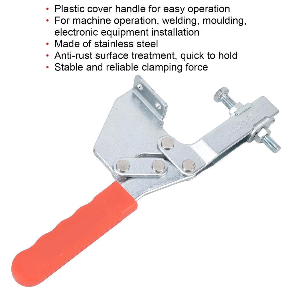 Stainless Steel Quick Release Clamp, Quick Fixing with 280kg Clamping Force for Equipment Installation, Interior Decoration