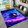 Cute Gengar Pokemon Cartoon Non-Slip Area Rug for Living Room,Bedroom,Playroom,Soft Carpet Floor Mat Home Decor Rug Kids Room