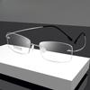 1 9 Colors Rimless Memory Titanium Flexible Eyeglasses Prescription Optical Glasses Frame No Hinge