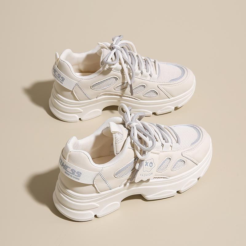 Fashion CRLAYDK Designer Women's Mesh Walking Sneakers Platform Summer Casual Ladies Trainer Shoes Lace Up Comfortable Sports Tennis