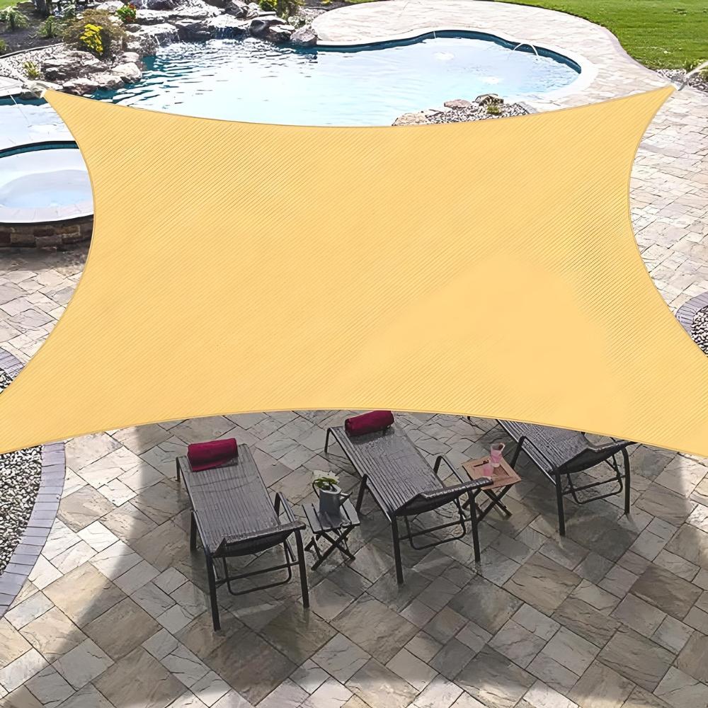 Large premium shade sail waterproof 4x6 beige uv shade cloth