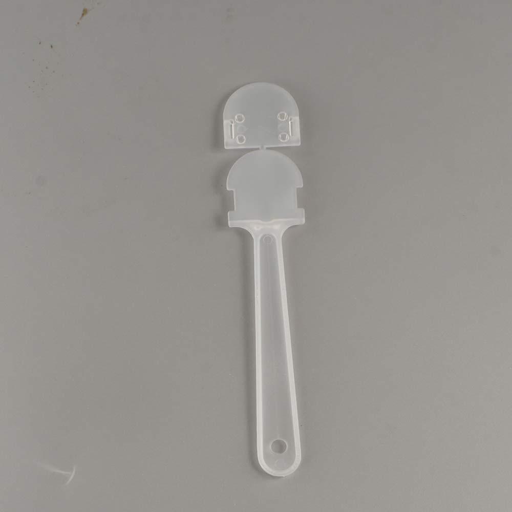 10Pcs Portable Hand Fan Handle Transparent Kindergarten Fan Handle Graffiti Fan Handle Fan