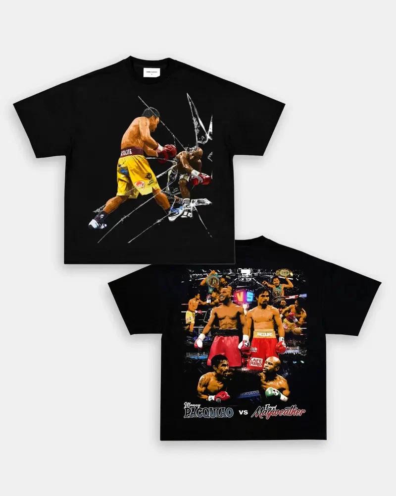 COMBATWEAR MANNY VS FLOYD TEE, Unisex Boxing Shirt, UFC Graphic Tee T-Shirt XS
