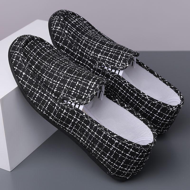 

Fashion Man Shoe Canvas Slip-on Summer Classic Original Non-leather Sneakers Breathable Comfortable Vulcanize Deals Casual Shoes for Men 38