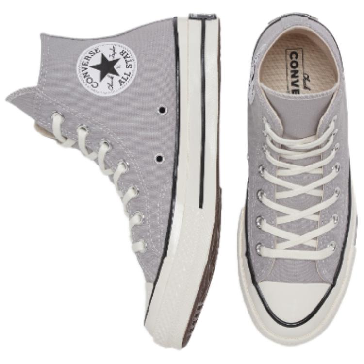 Converse Chuck 70 Fashion Versatile High-Top Canvas Shoes Unisex Gray