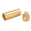 Brass Pill Box Waterproof and Portable Mini Seal Keychain Pill Holder for Outdoor Travels