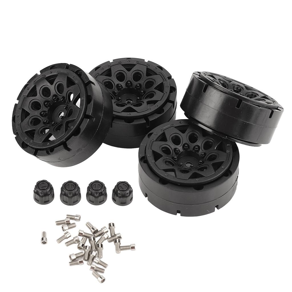 RC Wheel Hub 1.9 Inch Universal Nylon Beadlock Wheel Rim for Traxxas for Axial Scx10 D90 4pcs