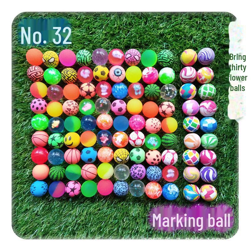 

Ассорти из эластичных шариков для машины Гасяпон - Нет. 45, 32, 27 - Игрушка-прыгун для детей No. 32 standard hybrid ball