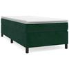 Exclusive House - Slatted Bed Base with Mattress Dark Green 90x190 Cm