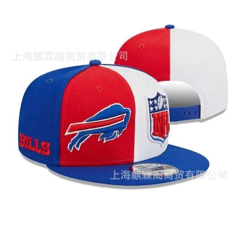 Unisex Embroidered Flat Brim Baseball Cap NFL Team Style Outdoor Sun Hat