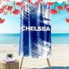 Chelsea FC Beach Towel Suitable for Various Scenarios Such As Kitchen, Bathroom and Beach Swimming