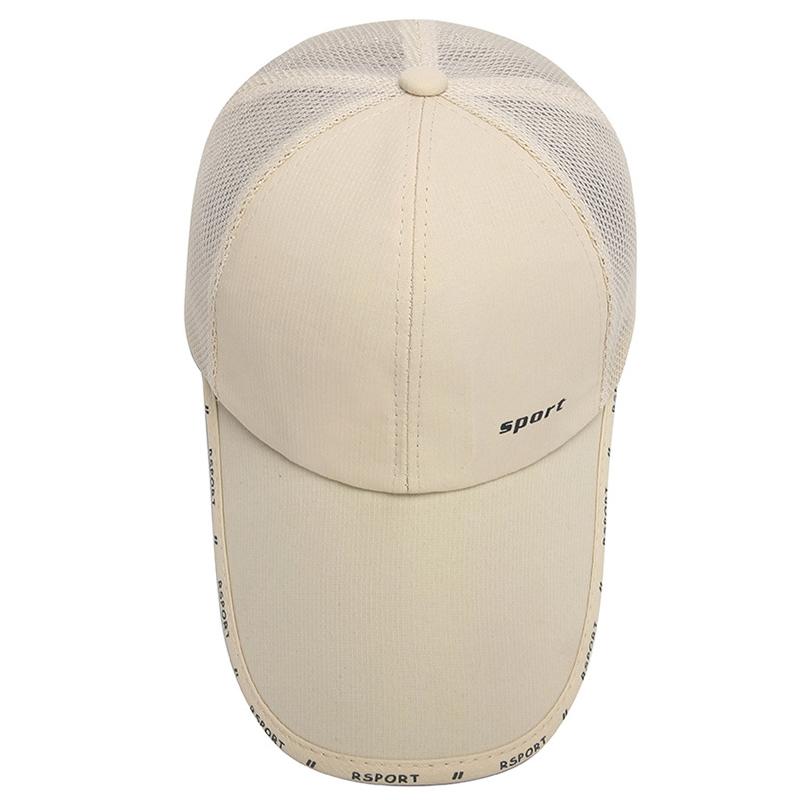 Spring Summer Outdoor Thin Baseball Cap Men's Sunshade Sunscreen Cap Breathable Quick-Drying Cap