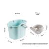 Square PP Plastic Mop Bucket with Wheels