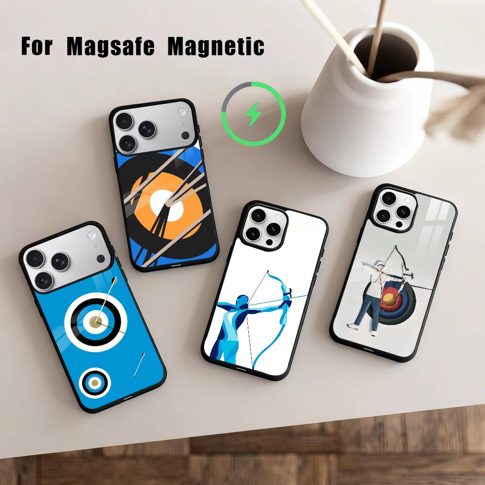 A-Archery S-Sprot Phone Case For iPhone17,16,15,14,13,12,11 Plus,Pro Max Magnetic For Magsafe Wireless Charging