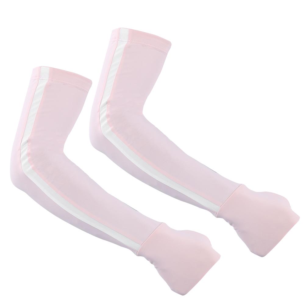 

1 пара женских нарукавников с защитой от ультрафиолета, нарукавники для езды на открытом воздухе, спортивные нарукавники с полупальцами Ice Silk Arm Cover M