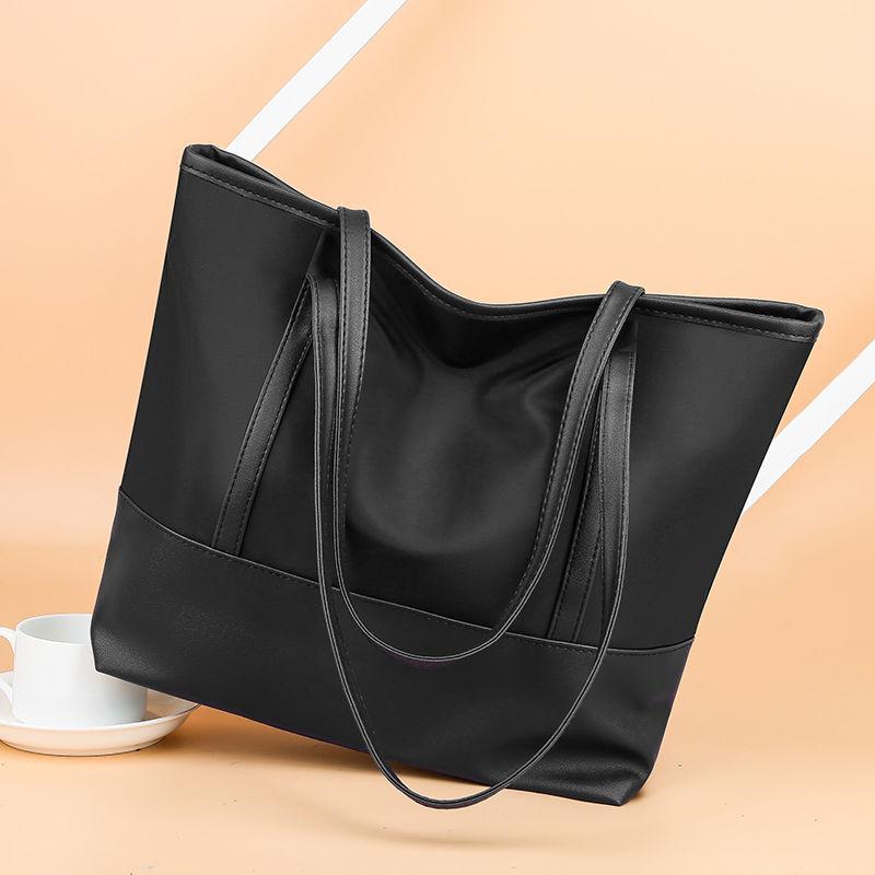 Women's Large Capacity Bag Nylon Canvas Bag Simple Waterproof Oxford Cloth Handbag Casual Single Shoulder Bag