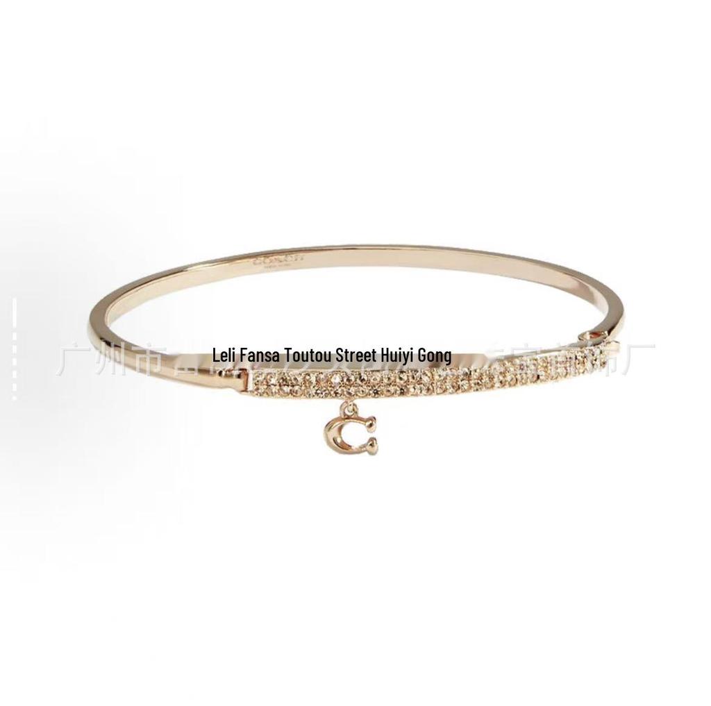 Iconic COA Enamel Hinge Bangle Bracelet