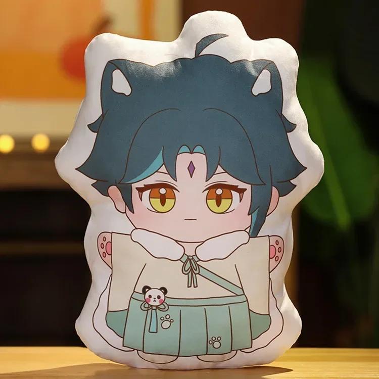45cm Game Genshin Impact Tartaglia Xiao Kaeya Cosplay Doll Toy Plush Dolls Kids Christmas Birthday Gift Pendant Accessories
