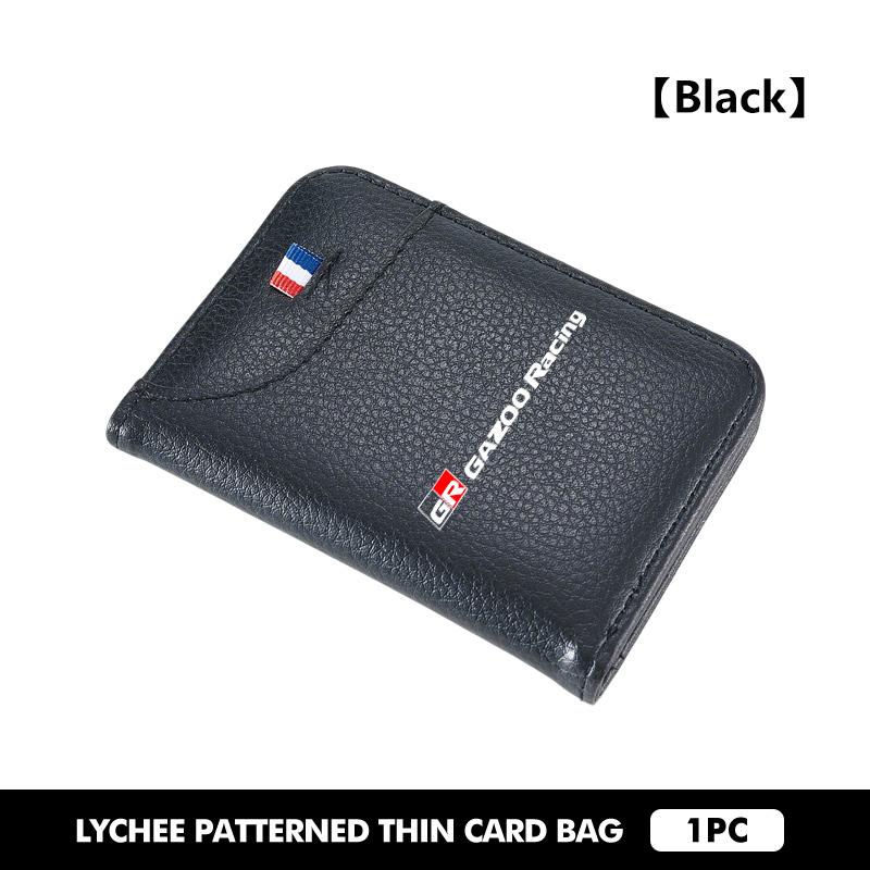 

PU Leather Man Women Travel Passport Holder Credit Card Holder Case Wallet For Toyota GR Sport Corolla Yaris Aygo Prius RAV4
