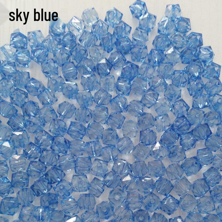 Transparent Square Acrylic Beads for DIY Handmade Beading, 8mm-12mm, Loose Beads, Paper Towel Holder Accessory