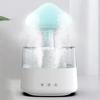 2 in 1 Raindrop Humidifier Aroma Diffuser Essential Oil Machine Home Wood Grain Large Capacity Mushroom Cloud Light Bedroom Mist