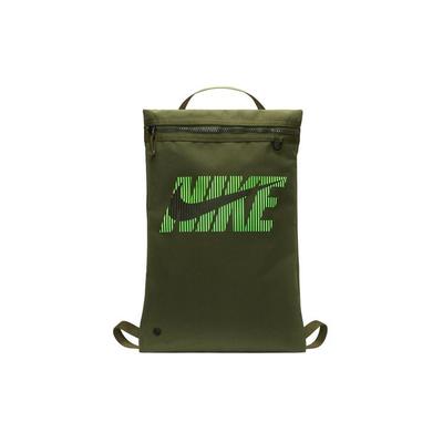 Utility Fabric Large Letter Logo Print Zipper Training Gym Bag Backpack Men Backpack Military-Green DA8225-325
