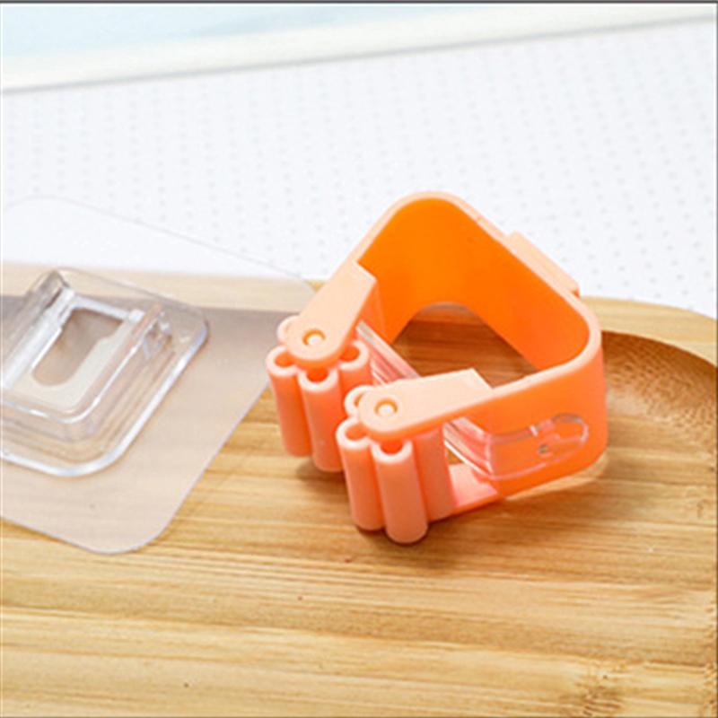 

10pcs Wall Mounted Clip Mop Organizer Holder Brush Broom Hanger Home Storage Rack Bathroom Suction Hanging Pipe Hooks Household Tools 10pcs розовый