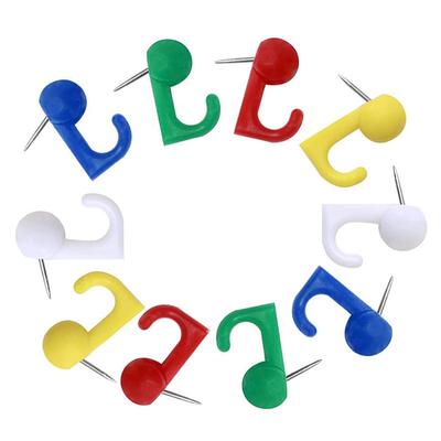 50 ks pro kreativní háček Papír s přítlačným špendlíkem Foto Poznámkový dokument Ocelový připínáček Dekorativní závěsný háček na korek/zprávu B