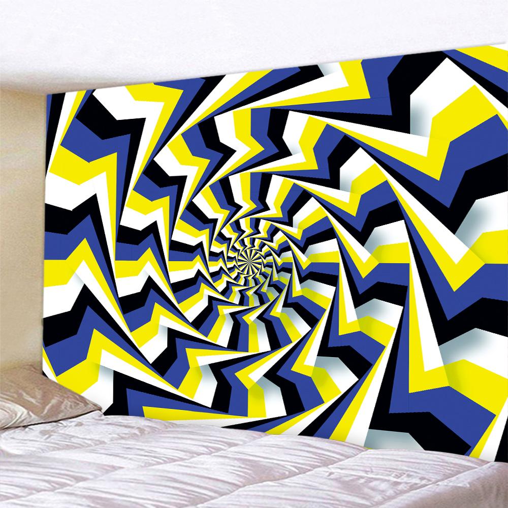 Psychedelic scene eye illusion abstract home decor art tapestry hippie bohemian decor yoga mat sofa blanket sheet