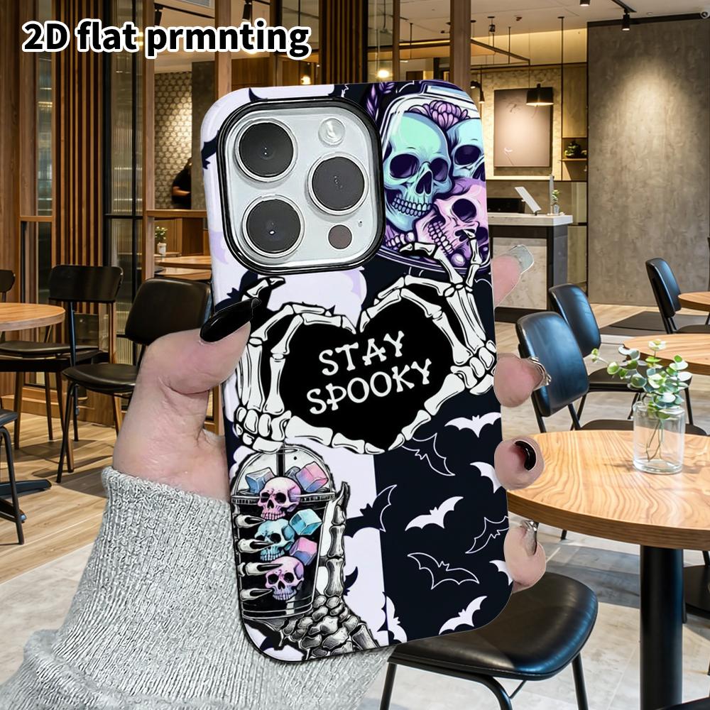 Phone Case: 2D Flat Suitable for iPhone 18, 17, 16, 15, 14, 13 Pro Film Protection Case, Couple Style, Cartoon Illustration, Christmas and Halloween G