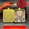 Putuoshan Guanyin Pendant Necklace: Nanhai Guanyin Thangka for Blessing with Child, Bodhisattva Jewelry.
