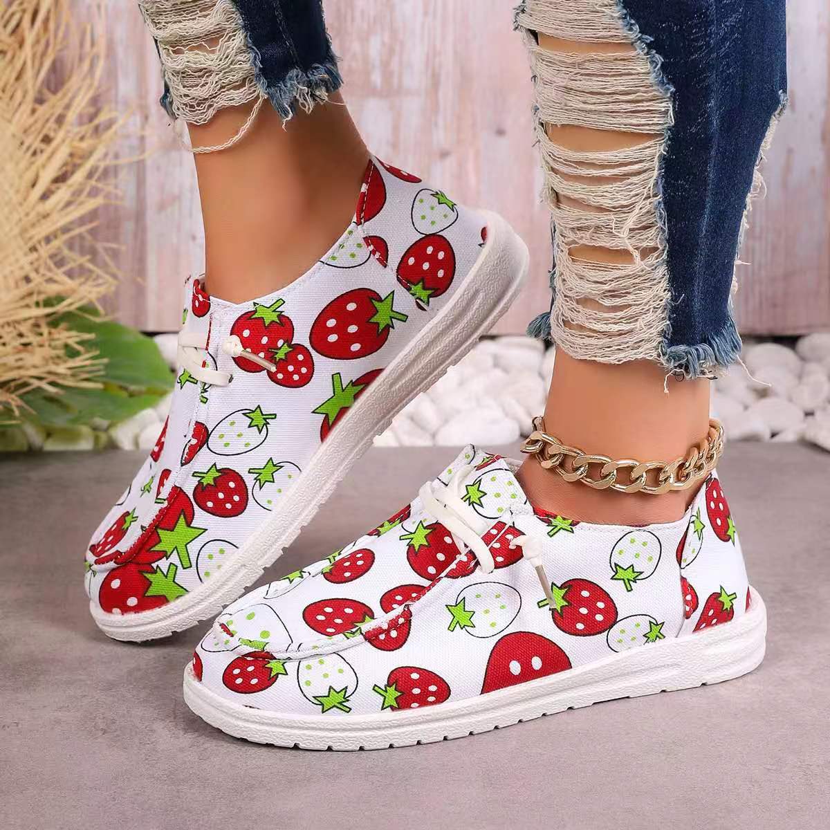 

Canvas single shoes women s low-top casual shoes women s comfortable one-pedal lazy shoes women s variety of optional 43