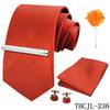 Men'S Business Dress Tie 5-Piece Groom Best Man Dress Accessories Gaowei Dense Jacquard Tie Worker