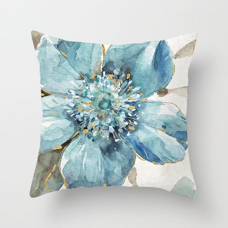 Flower Printing Pillows Decor Home Decorative  Car Sofa Cushion Cover Bed Pillowcase Bird Pillow
