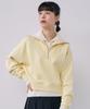Covernat Woman Half Zip Sweatshirt Yellow