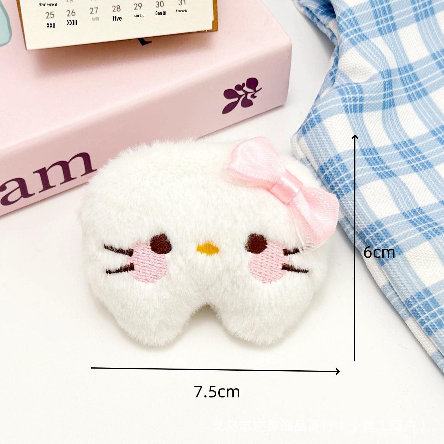 

KT Emoticon Kitten Pendant & Brooch - Cartoon Star & Meatball Hair & Clothing Accessories Back Opening