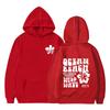 Felpa Stampata QEEAN BEACH Wild Wave 1971 per Bambini - Pullover Autunno/Inverno Vestibilità Larga per Ragazzi e Ragazze