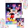 Diamonds Full Diamond Art Painting Kit Mickey Minnie Romantic Hearts & Stars Diamond Painting Home Decor