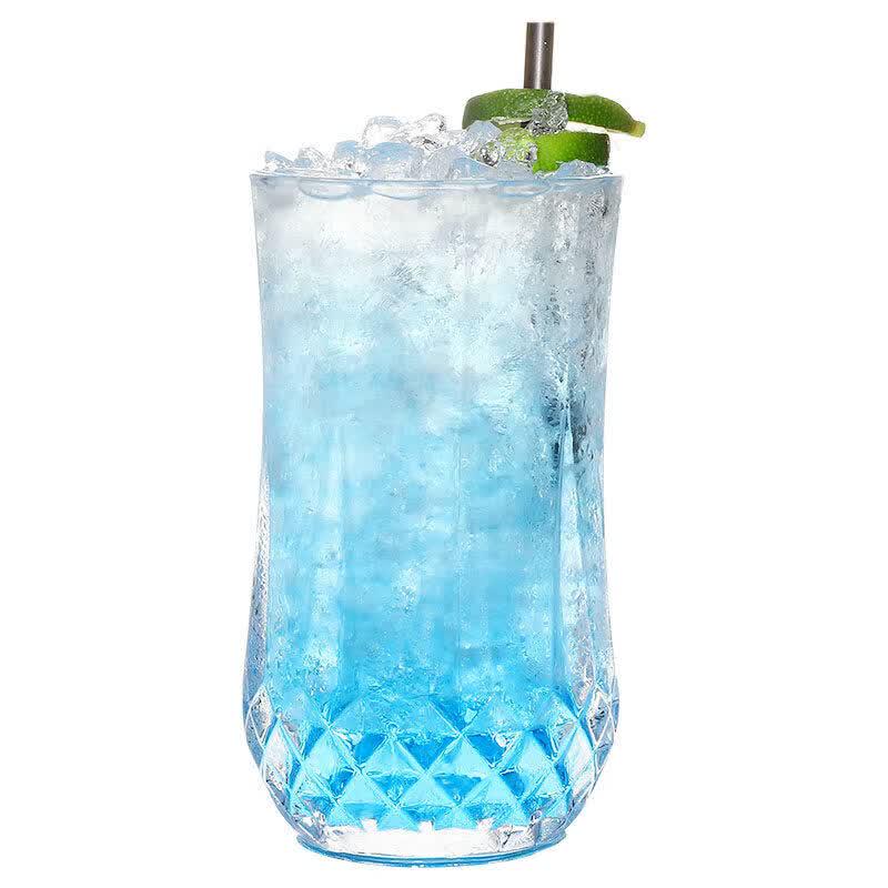 ZISIZ Transparent Diamond Glass Cup