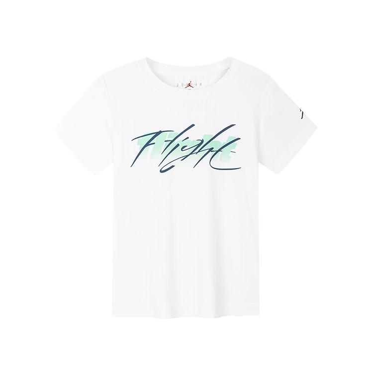 Jordan T Shirt Pure White Children Aged 3 7 Years Old JD2422022 (4)110/52