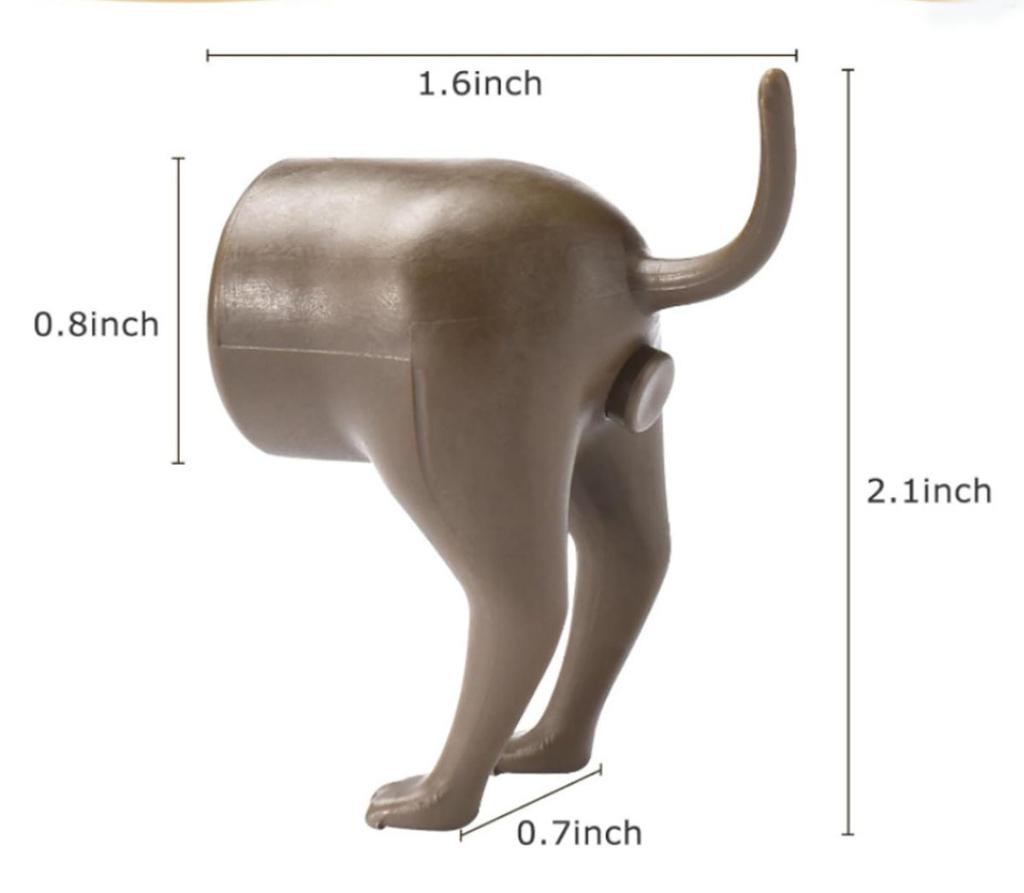 Komik Kaka Yapan Köpek Poposu Diş Macunu Üstü Yaratıcı Diş Macunu Dağıtıcı Kapağı